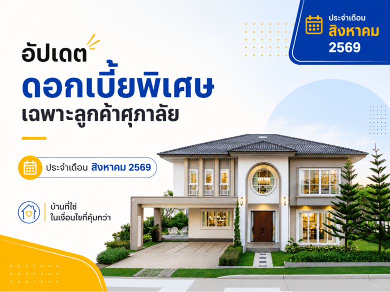 อัปเดตดอกเบี้ยบ้าน 2569 ล่าสุด! สรุปครบ 10 ธนาคาร สินเชื่อบ้านและคอนโด สิทธิพิเศษลูกค้าศุภาลัย